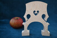 Mondholz Cello-Steg***, handgesägt, französisch, 92mm, Made in Germany