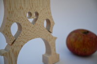 Mondholz Cello-Steg***, handges&auml;gt, franz&ouml;sisch, 90 mm
