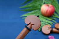 Buchs-Cellowirbel mit Ebenholzdekor, Herzmodell