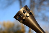 Hohler Geigen-Saitenhalter Ebenholz, 4 Feinstimmer, franz.