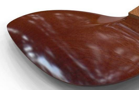 Buchs-Kinnhalter für Violine, "Guarneri", Aurora-Serie