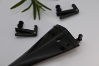 Feinstimmer einzeln f&uuml;r Saitenhalter Geige aus Metall, schwarz