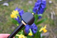 Eisenholz-Geigenwirbel deluxe "Aurora", mit Buchs-Pin, Hill